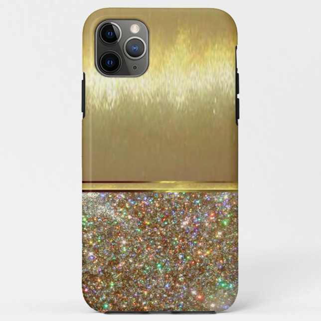 Cool Diamond Sparkle Gold Design Case (Back)
