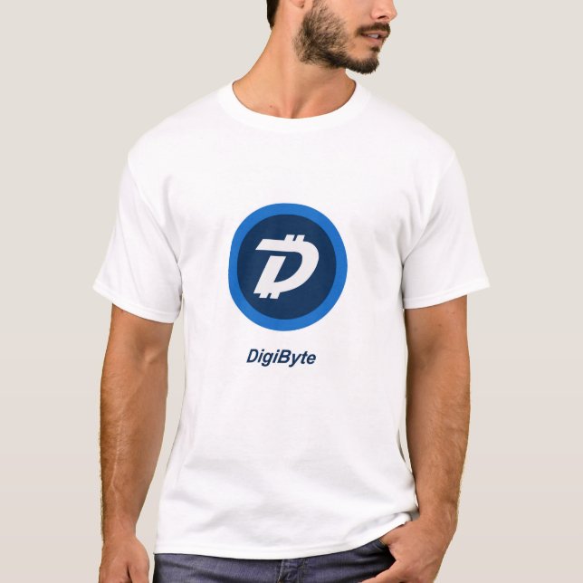 Cool DigiByte Cryptocurrency Coin Sign T-Shirt (Front)