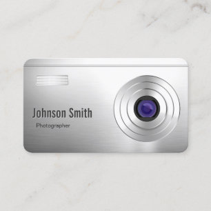 Cool Digital Camera Look - Photographer Rounded Business Card