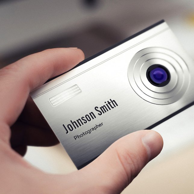 Cool Digital Camera Look Photography Photographer Business Card (Creator Uploaded)