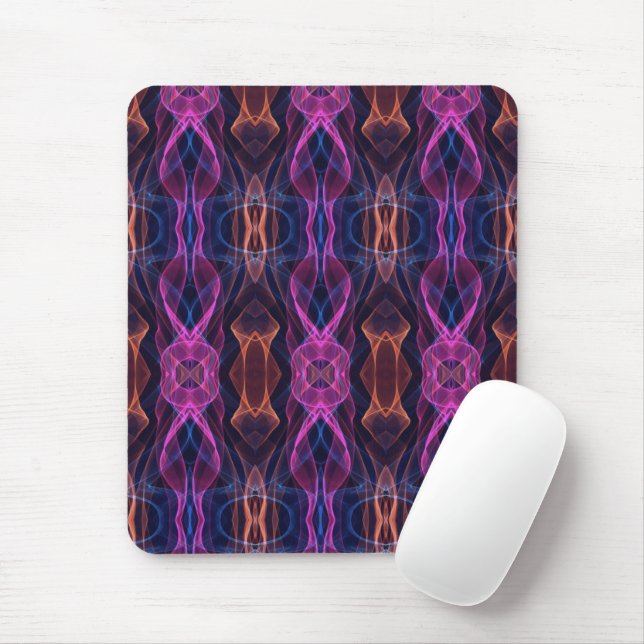Cool Digital Multicolored Pattern  Mouse Mat (With Mouse)