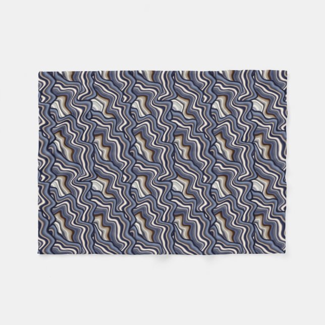 COOL Digital Rock Abstract Pattern Fleece Blanket (Front (Horizontal))