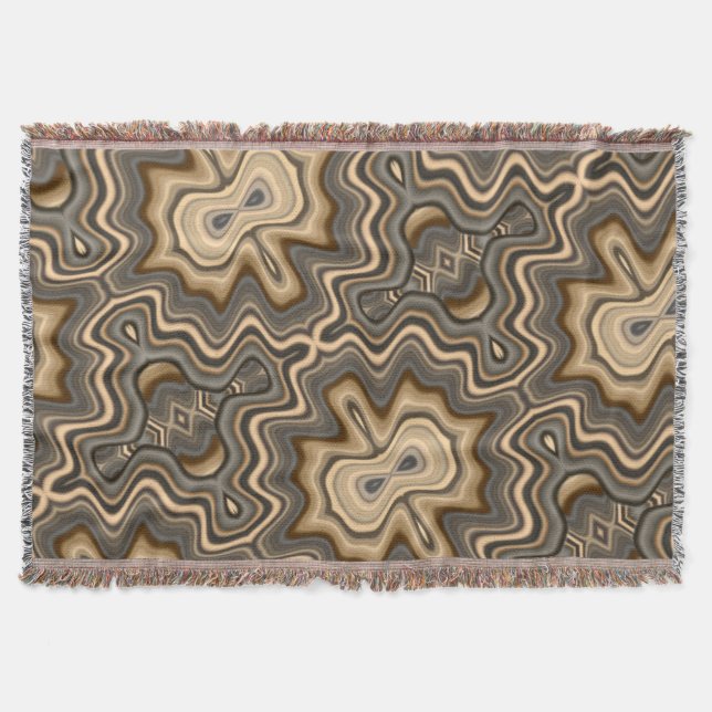 COOL Digital Rock Formation Throw Blanket (Front)