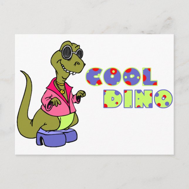 Cool Dino Postcard (Front)