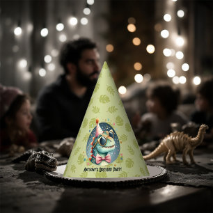 Cool Dinosaur Birthday Party Party Hat
