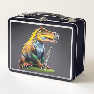 Cool Dinosaur Metal Lunchbox