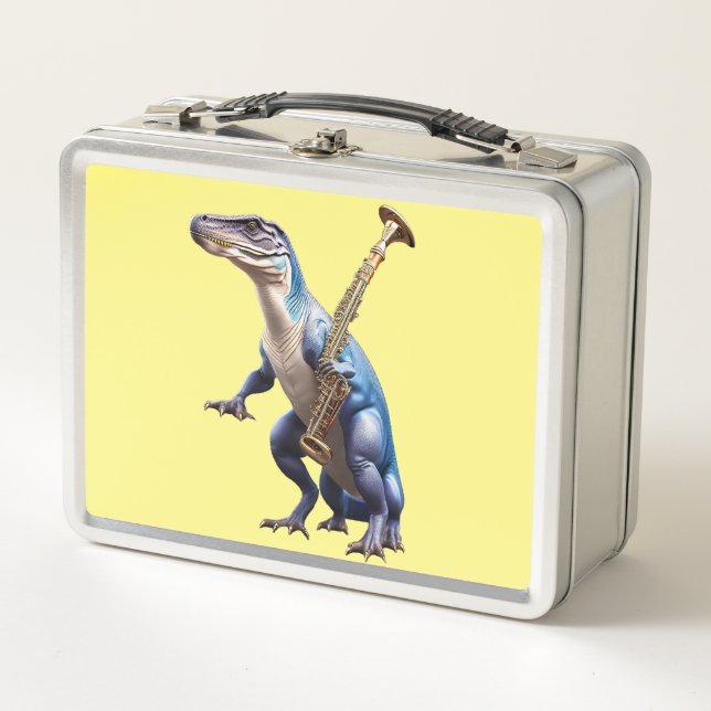 Cool Dinosaur Metal Lunchbox (Front)
