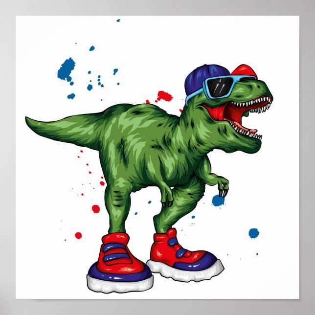 Cool Dinosaur Poster (Front)