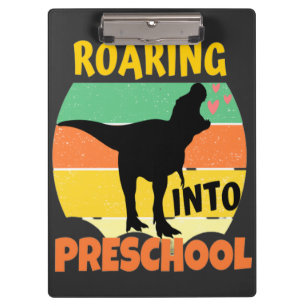 COOL DINOSAUR - ROARING INTO PRESCHOOL CLIPBOARD