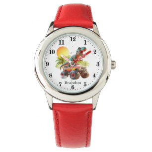 Cool Dinosaur Truck add name Watch