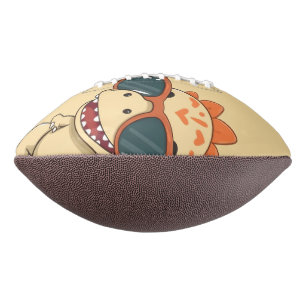 Cool Dinosaur with Sunglasses Funny Cute Kids' T-R American Football