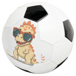 Cool Dinosaur with Sunglasses Funny Cute Kids' T-R Football