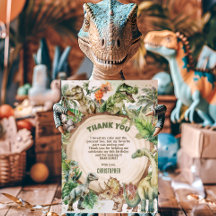 Cool Dinosaurs Greenery Dino-mite Birthday Party