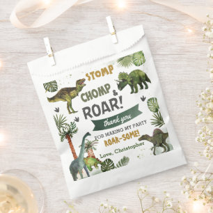 Cool Dinosaurs Jurassic Boy Birthday Party  Favour Bags