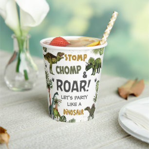 Cool Dinosaurs Jurassic Boy Birthday Party Paper Cups