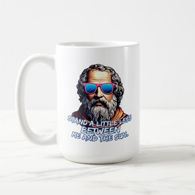 Cool Diogenes Quote Coffee Mug (Left)