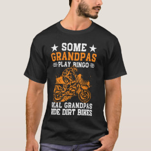 Cool Dirt Bike Art For Grandpa Men Motocross Dirtb T-Shirt