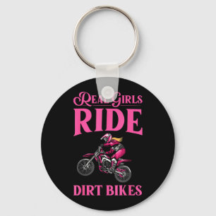 Cool Dirt Bike Art for Women Girls Motocross Key Ring