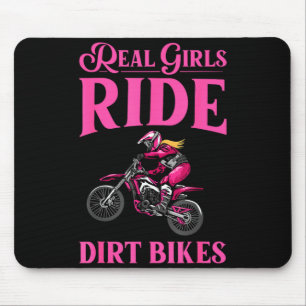 Cool dirt bike art for women girls motocross mouse mat