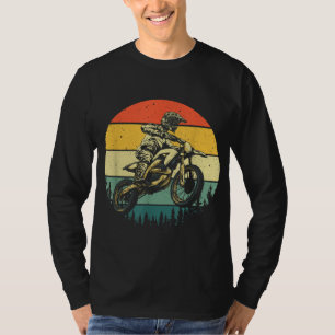 Cool Dirt Bike Art Men Women Motocross Vintage Mot T-Shirt