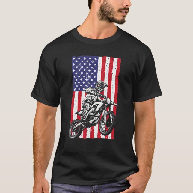 Cool Dirt Bike For Men Women Dirt Bike Motocross T-Shirt (Front)