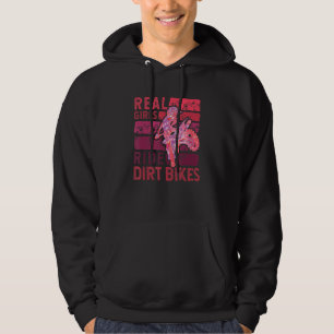 Cool Dirt Bike For Women Girls Motocross Biker Rac Hoodie