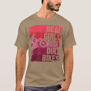 Cool Dirt Bike For Women Girls Motocross Biker Rac T-Shirt