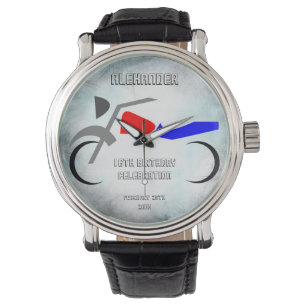 Cool Dirt Bike Masculine 16th Birthday  Watch