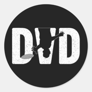 Cool Disc Golf Art For Men Dad Father Disc Golfer Classic Round Sticker
