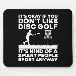 Cool Disc Golf Art For Men Women Disc Golf Players Mouse Mat