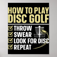 Cool Disc Golf Art For Men Women Kids Golfer Disc