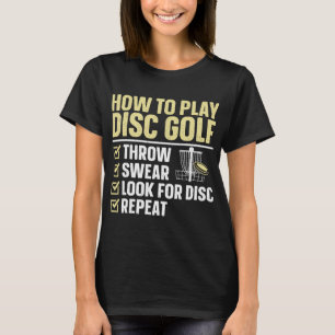Cool Disc Golf Art For Men Women Kids Golfer Disc T-Shirt