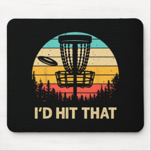 Cool Disc Golf Design For Men Women Disc Golf Love Mouse Mat