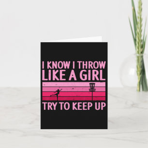 Cool Disc Golf Design For Women Girls Disc Golf Pl Card
