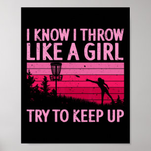 Cool Disc Golf Design For Women Girls Disc Golf Pl Poster