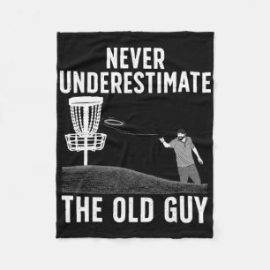 Cool Disc Golf For Men Dad Grandpa Disc Golf Playe Fleece Blanket