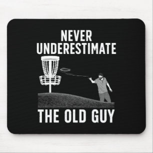 Cool Disc Golf For Men Dad Grandpa Disc Golf Playe Mouse Mat