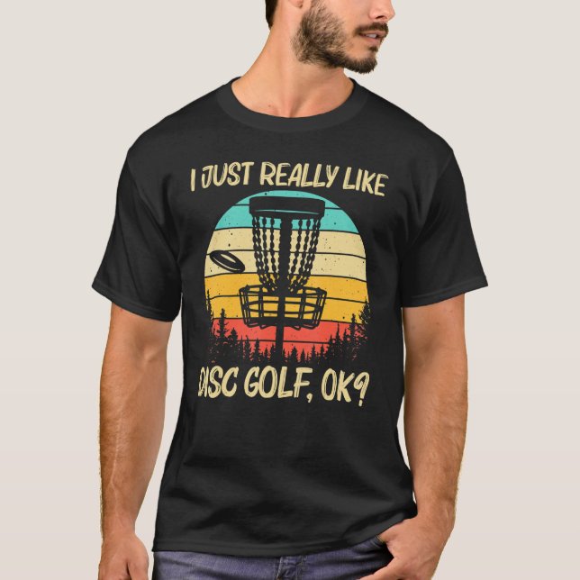 Cool Disc Golf For Men Women Disc Golf  Player T-Shirt (Front)