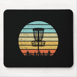 Cool Disc Golf Shirt Retro Style Vintage Disc Golf Mouse Mat