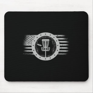 Cool Disc Golf Sport Usa Grunge Flag - Disc Golf _ Mouse Mat