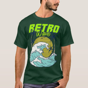 Cool Disco Dance Party Retro waves beach sea sun T-Shirt