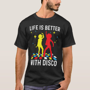 Cool Disco For Men Women 70s 80s Nightclub Music D T-Shirt
