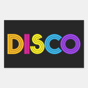 Cool Disco music word art sticker