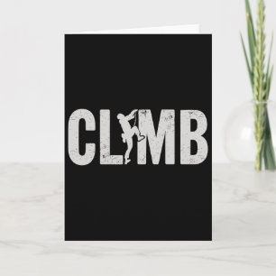 Cool Distressed Climbing Design For Climbers Card