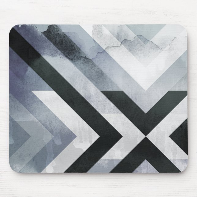 Cool Distressed Grey Decorative Design Mouse Mat (Front)