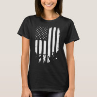 Cool Distressed Vintage Usa Flag Turkey Hunting