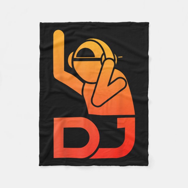Cool Dj Art For Men Teen Boys Disc Jockey Music Pr Fleece Blanket (Front)