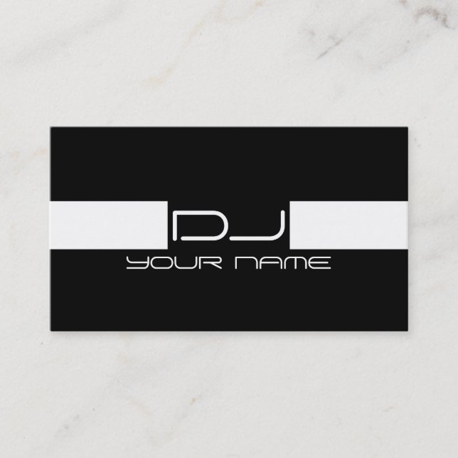 Cool DJ Business Card (Front)