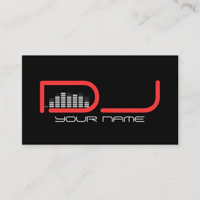 Cool DJ Business Card (Front)