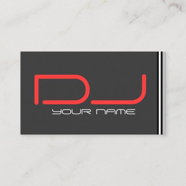 Cool DJ Business Card (Front)